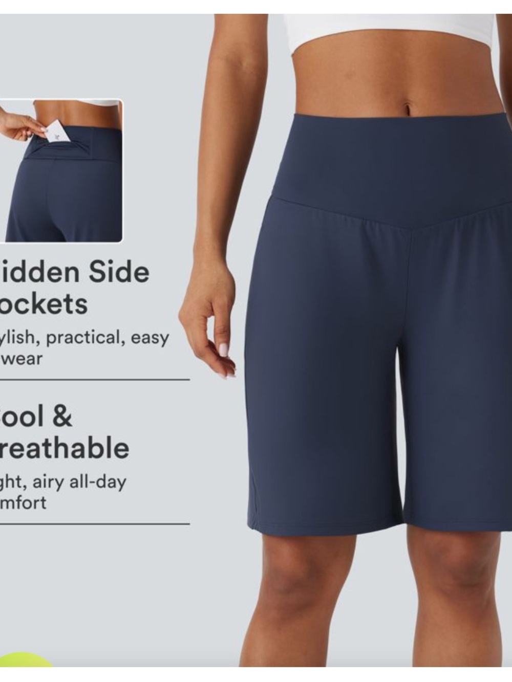 SoftlyZero™ Airy High Waisted InstantCool Bermuda Shorts